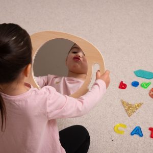 Tickit - Grote Houten Spiegel