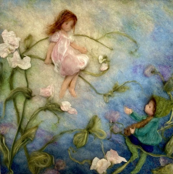 Toverplaat Toverlamp -  Bloemenkinderen | Ann Galland - Afbeelding 2