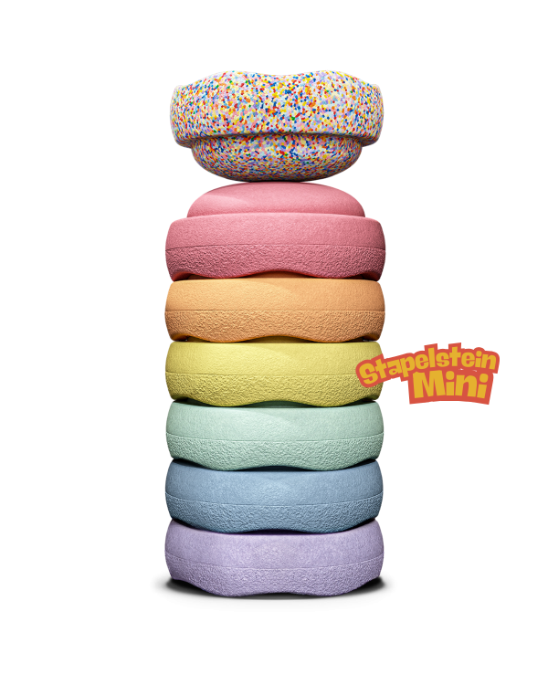 Stapelstein® - Original Mini | Rainbow Pastel + Mini Super Confetti