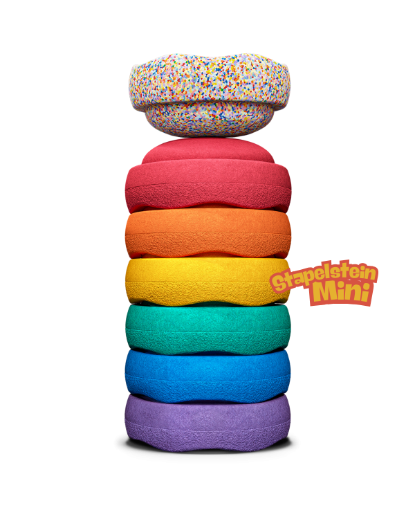 Stapelstein® - Original Mini | Rainbow Classic + Mini Super Confetti