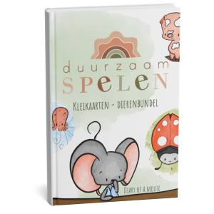 Digitale Kleikaarten Dieren Bundel - Printables