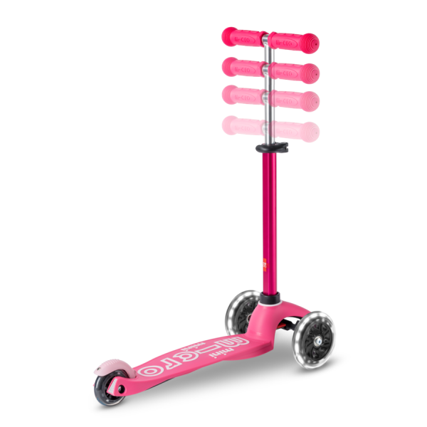 Micro Step -  Mini Micro 3 In 1 | Deluxe Push LED | Roze - Afbeelding 3