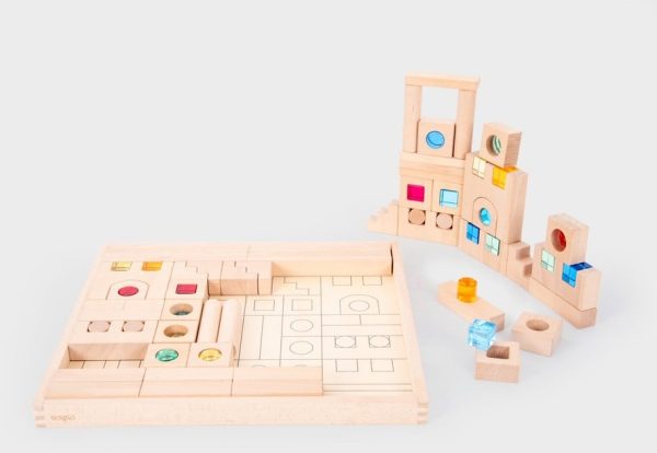 Tickit - Houten & Juwelen Bouw Blokken - Pk82 - Afbeelding 2