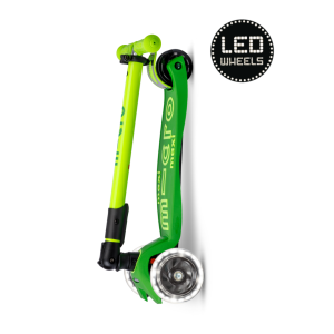 Micro Step - Maxi | Deluxe LED Inklapbaar | NEON | Geel Groen