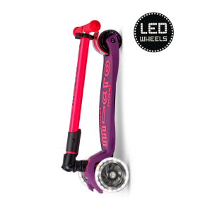 Micro Step - Maxi | Deluxe LED Inklapbaar | NEON | Paars Roze