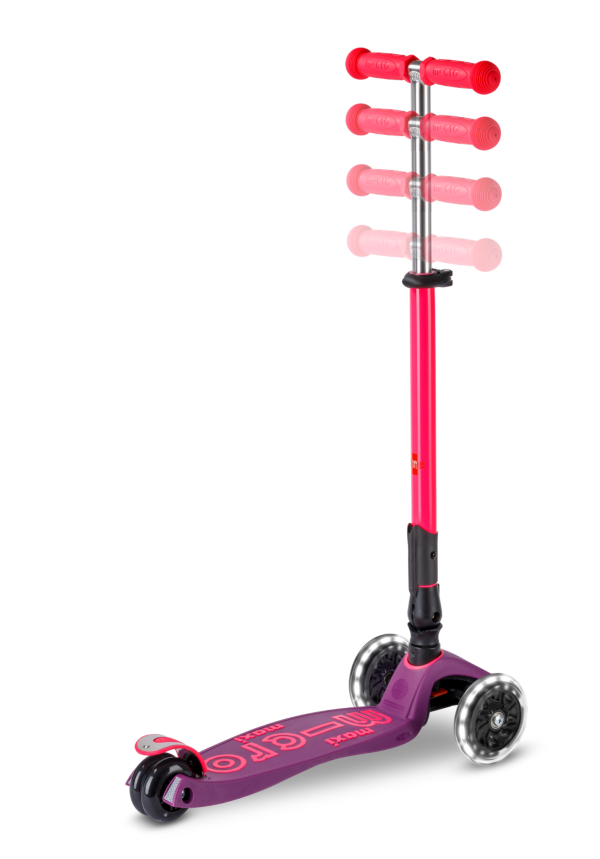 Micro Step - Maxi | Deluxe LED Inklapbaar | NEON | Paars Roze - Afbeelding 4
